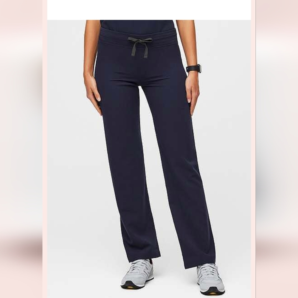 Figs Navy Blue Scub Pants, Livingston Style, Medium Petite